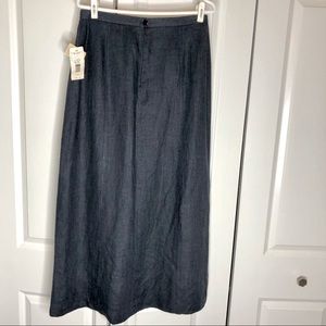 New Vintage Linen Skirt Signature Harve Benard 12